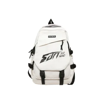 Single Warehouse Nylon Backpack Unisex White/Gray/Black/Burgundy/Khaki