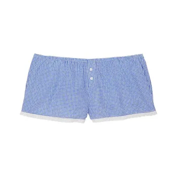 Victoria's Secret PINK BY FRANKIES BIKINIS MURPHY POPLIN SHORT / MG Swimming Shorts Women's Blue