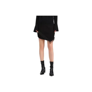 Blood Glitter Casual Short Skirts Women's Black