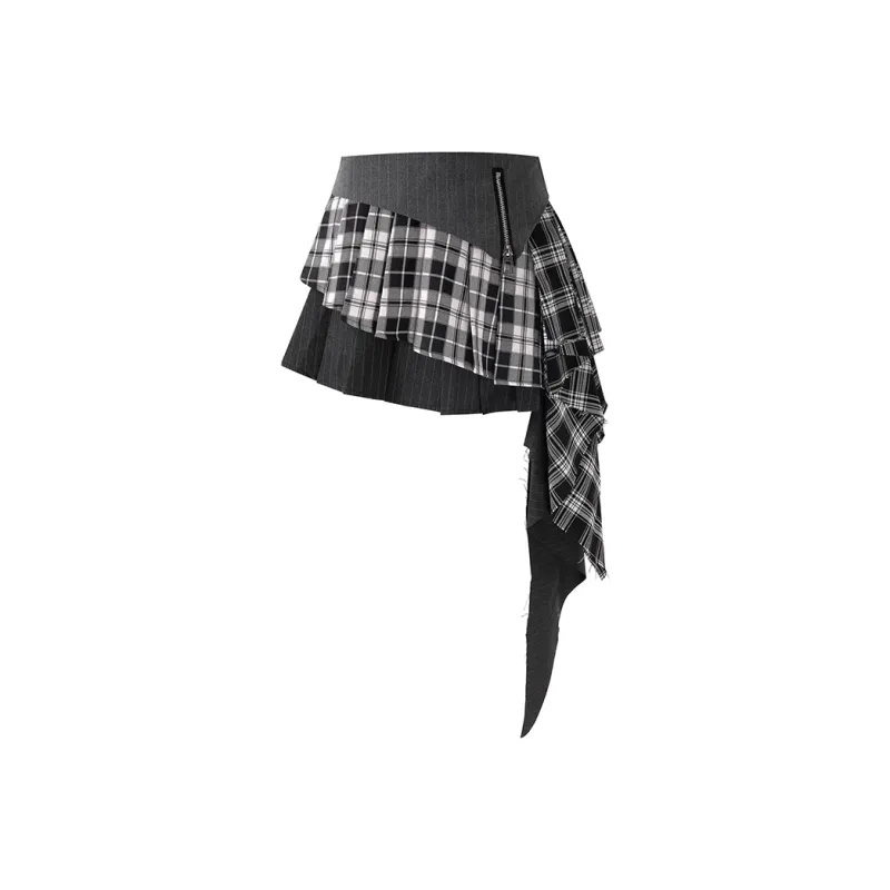 COMMA GIRL Casual Short Skirts Women's Gray-0