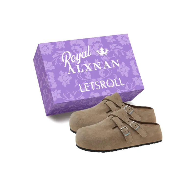 Alxnan Quiet Closed Toe Slippers Women's Box-9
