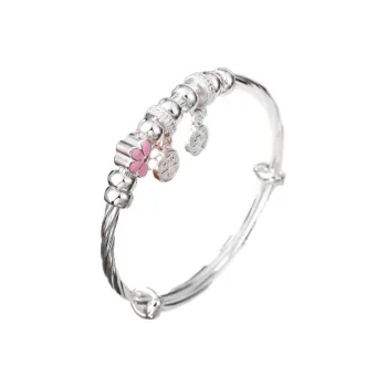 CHINA GOLD S 999 Fine Silver Sterling Silver Bracelets Kids'
