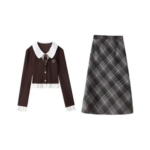 Lookinto Skirt Set Women's Khaki