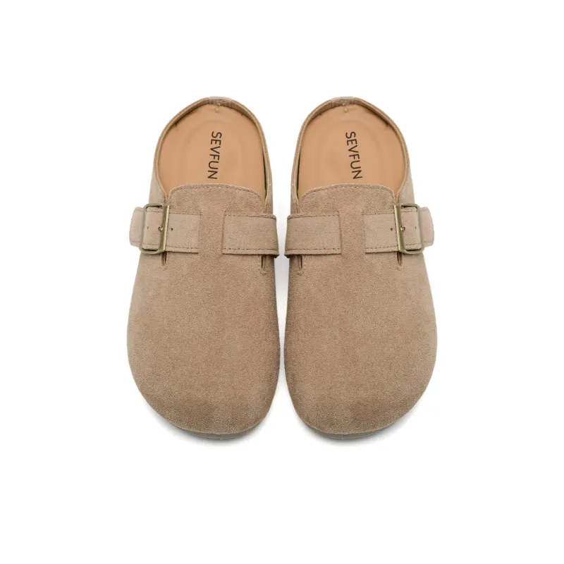 7 SEVFUN Slip Resistant Closed Toe Slippers Women's-4