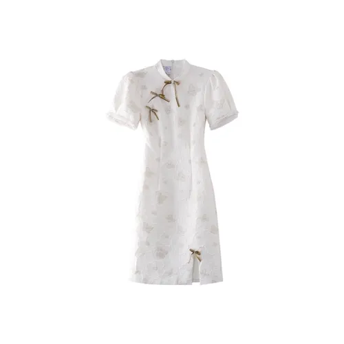 JINYE ORIENTAL Cheongsams Women's White