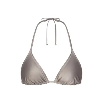 SKIMS SHINE SWIM TRIANGLE TOP Bikini Women's SMOKE/Smoke Gray