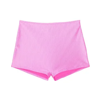 Victoria's Secret PINK HIGH-WAIST SHORTIE BIKINI BOTTOM / Lola Pink Swimming Shorts Women's Pink