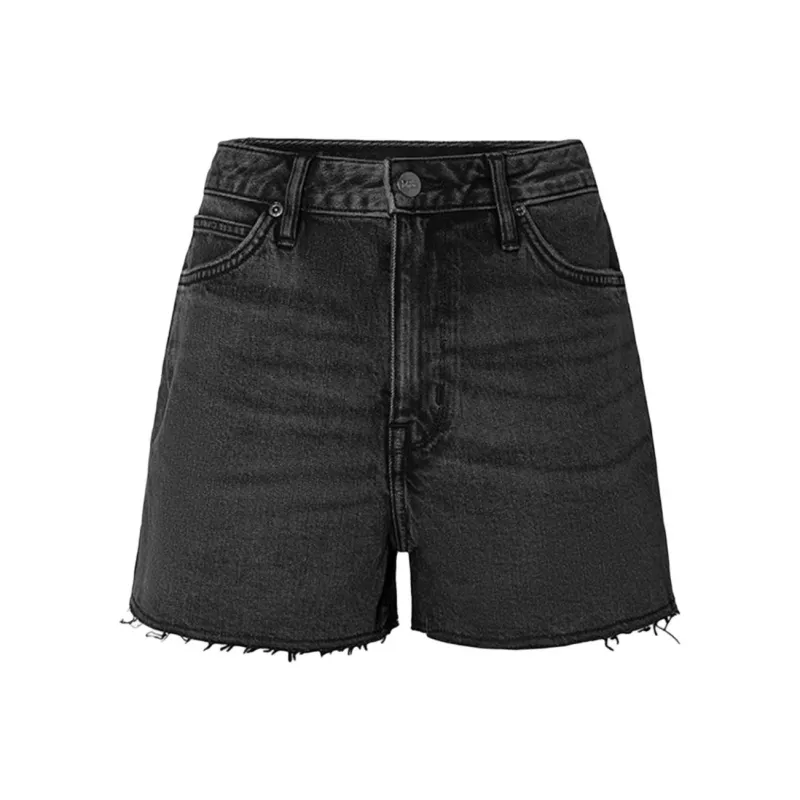 Lee Denim Shorts Women's Black Gray Color-0