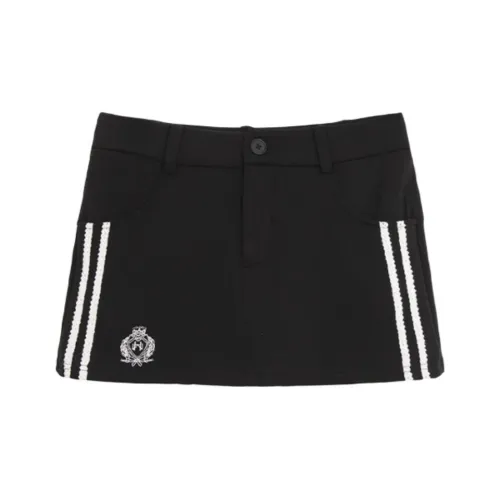 WEEKEND HUB Casual Short Skirts Women's Black