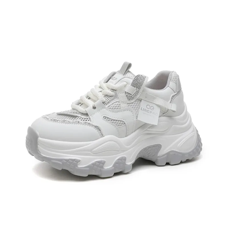 LINGPAO Low Top Chunky Sneakers Women's-1