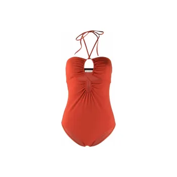 Ulla Johnson Halterneck Gathered Swimsuit