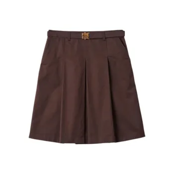 MIU MIU SS24 Casual Long Skirts Women's Cocoa Brown