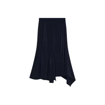 Goodland Casual Long Skirts Women's Navy Blue