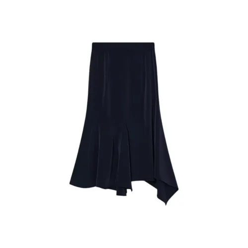 Goodland Casual Long Skirts Women's Navy Blue