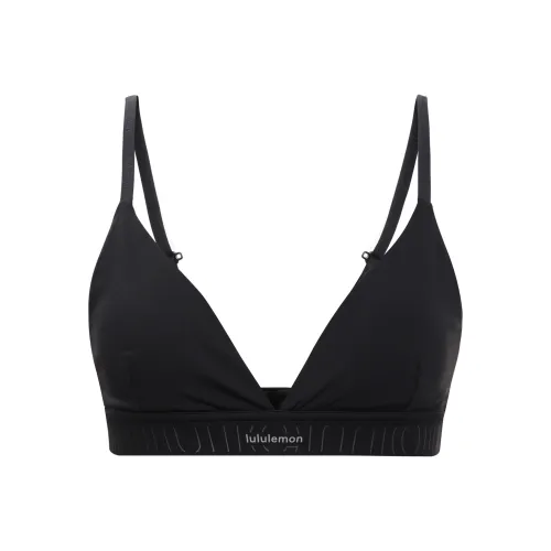 Lululemon License To Train Triangle Bra Light Support Sports Underwear Women's Black