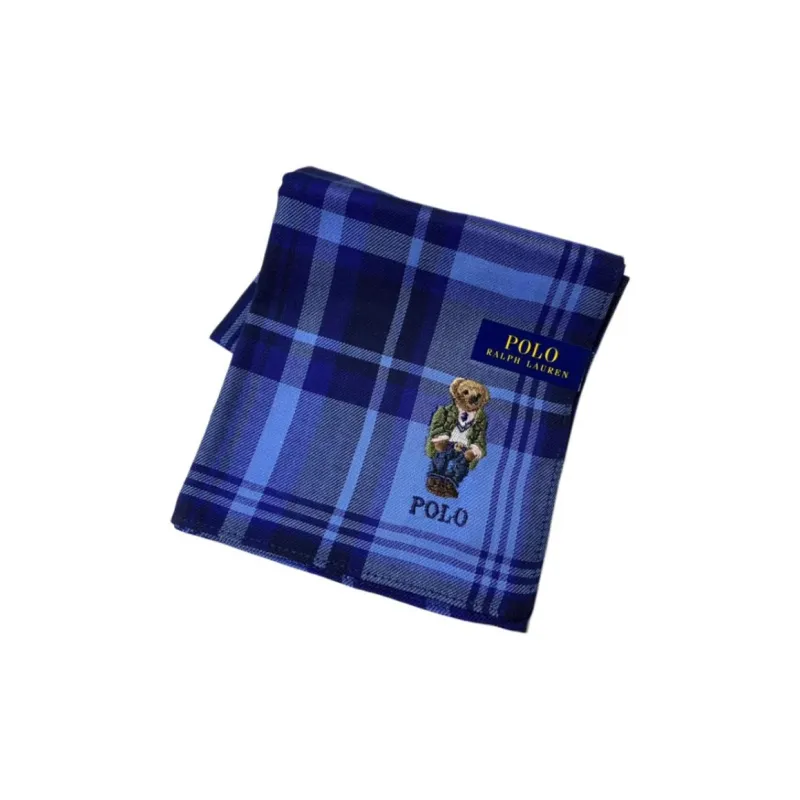 Polo Ralph Lauren Cotton Silk Scarves Unisex Blue-0