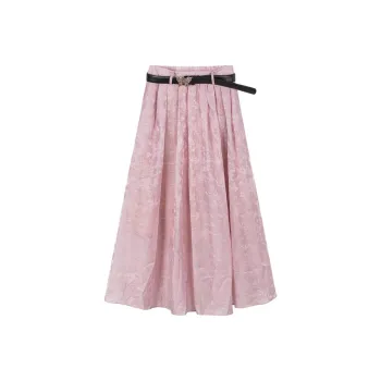 FORNI Casual Long Skirts Women's Begonia Pink