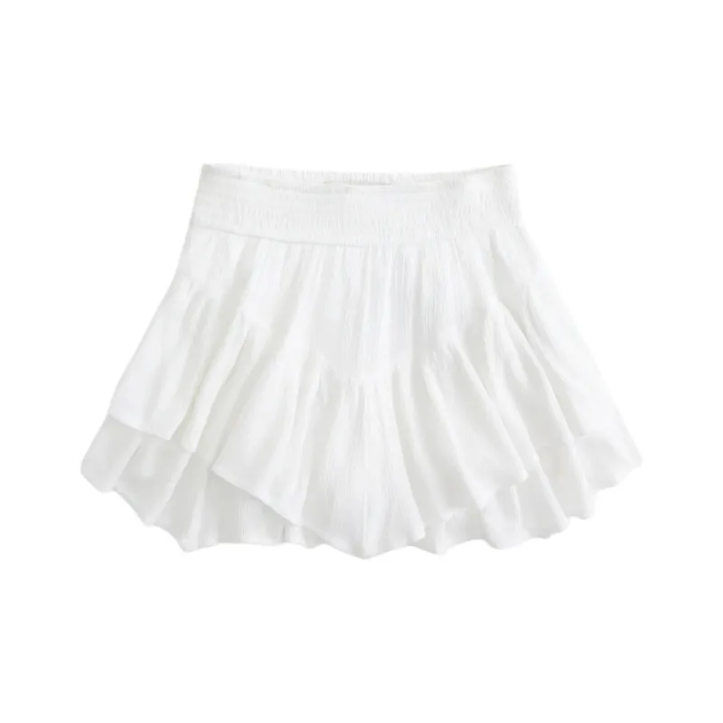 Hollister Casual Short Skirts Women's White-0