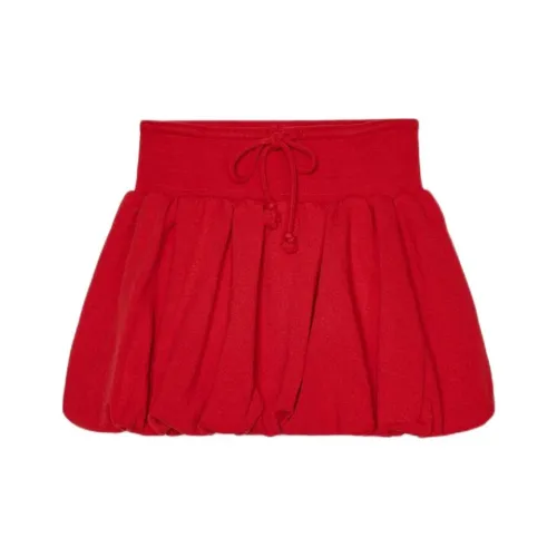 ZARA Casual Short Skirts Women's Dark Red