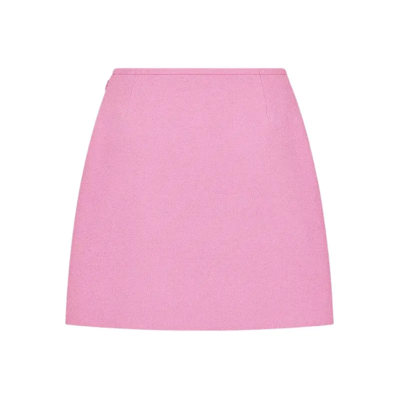 DIOR FW24 Casual Short Skirts Women's Pink-0