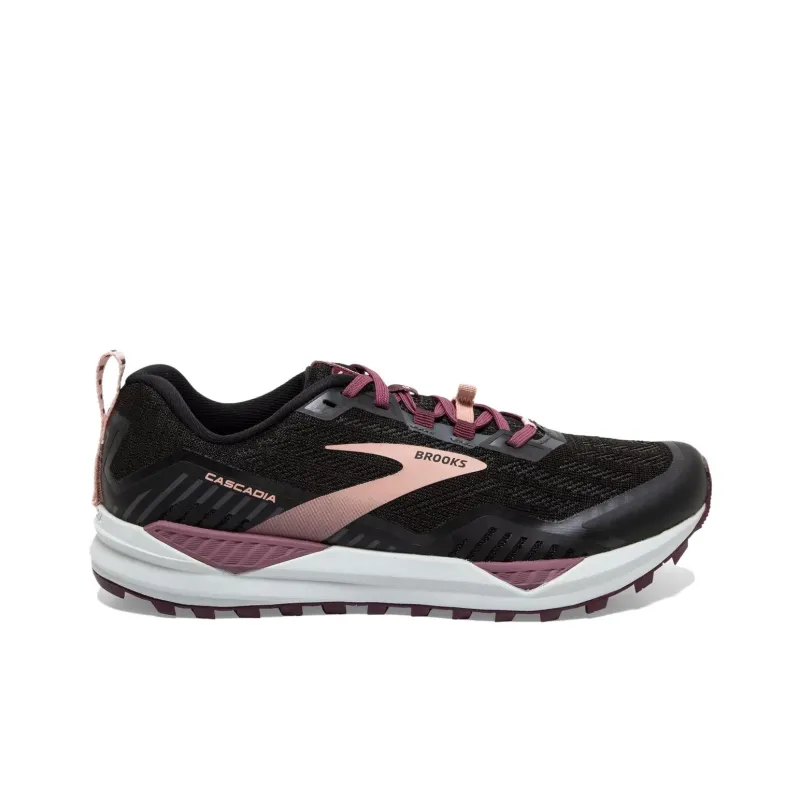 Brooks Anti Slip Wear Resistant Low Top Trail Running Shoes Women's Black-1