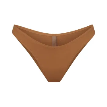 Skims Swim Cheeky Tanga Bottoms Almond
