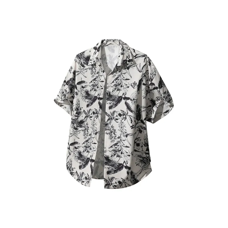 UF9193 Shirts Unisex Ink Shadow Flower Trail-0