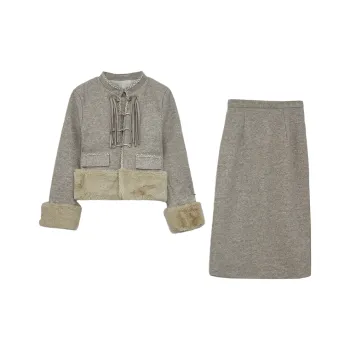 Icicofficial Two Piece Skirt Sets Women's