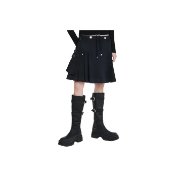 DION LEE SS24 CARGO KILT Cargo Short Skirts Women's WASHED BLACK/Washed Black