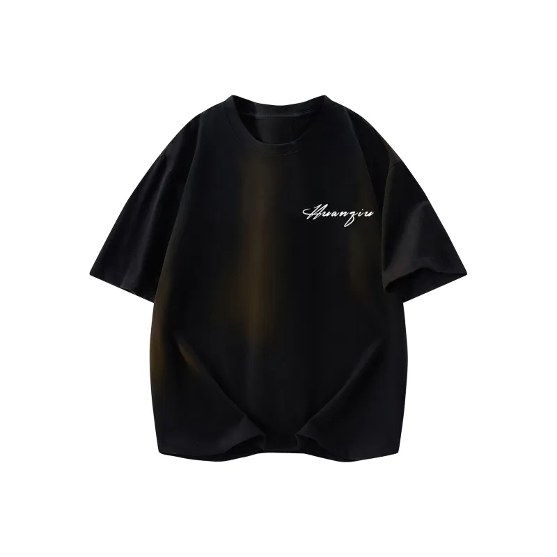 HUANQIU T Shirt Unisex Navy Blue-14