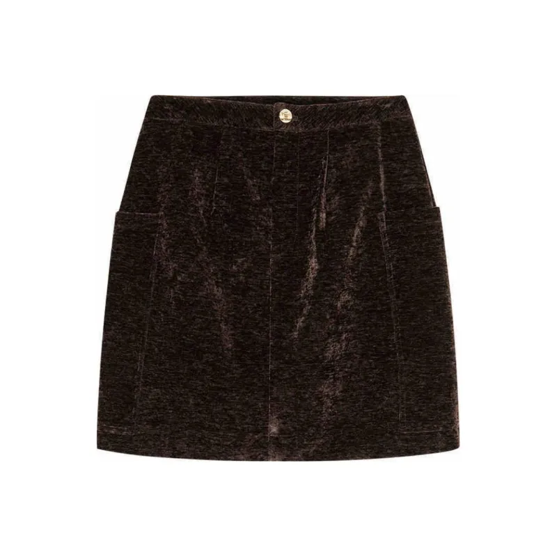 DKNY Casual Short Skirts Women's Camel-0