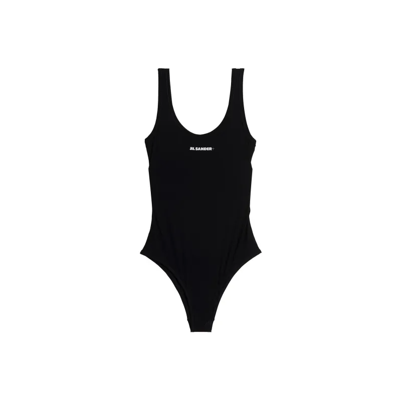 JIL SANDER + Logo Printed One Piece Swimsuit-0