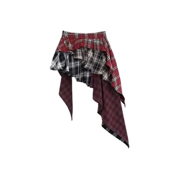AINUOERMY Casual Short Skirts Women's Red