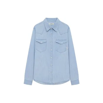 Teenie Weenie Men Shirts Unisex Light Denim
