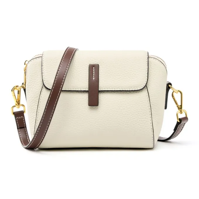 VANDEE Cow Leather Crossbody One Shoulder Dome Bag, Small Square Bag Small Size Women's Multicolor-11