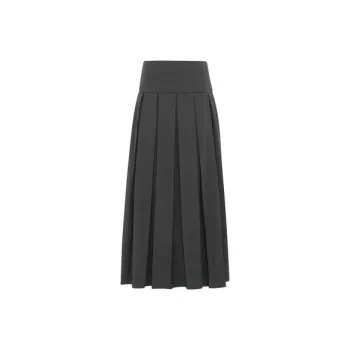 MEIYANG Casual Long Skirts Women's Gray