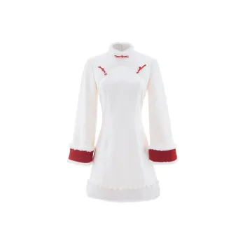 Blovelan Cheongsam Women's Cream Apricot