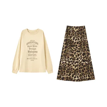 XUANSHU Two Piece Skirt Sets Women's