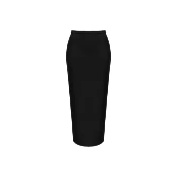 PINKO Ombrello Slit Long Pencil Skirt