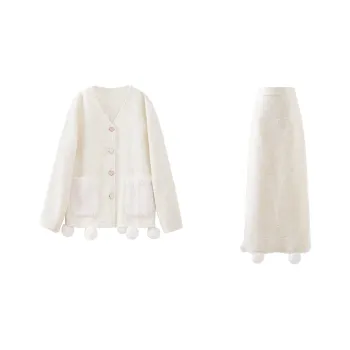 Blovelan Skirt Set Women's Gummies Yellow