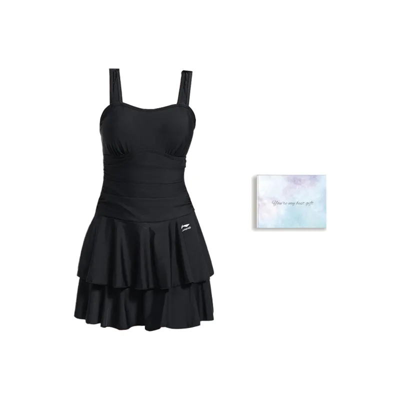 LiNing One-piece Swimsuit Women's Plus Size Women's Princess Style Slip Dress For Curvy Girls-5