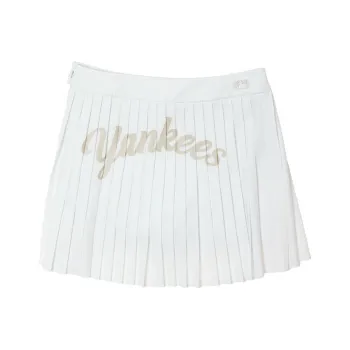 MLB New York Yankees Casual Short Skirts Women's Ivory