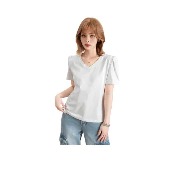 FAWENXIANGZI Puff Sleeve T Shirt Women's