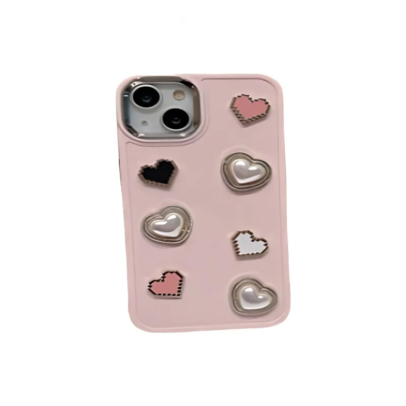 X IT Sweet Love Pearls Phone Cases Compatibility Apple 16/15/14/13 Inches-1