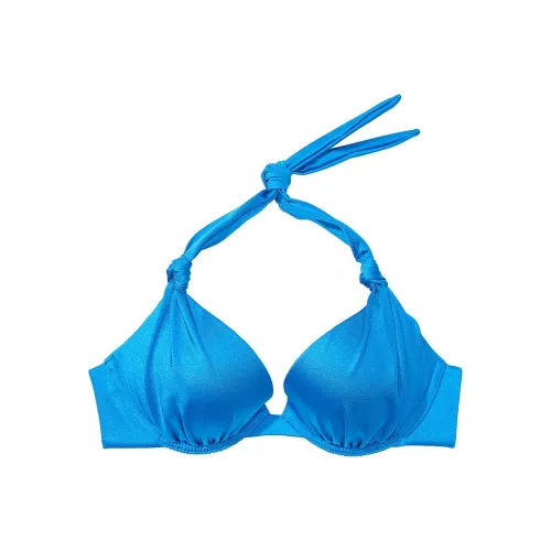 Victoria's Secret PINK Knotted Sexy Tee Push-Up Bikini Top/Shocking Blue Bikini Women's Blue