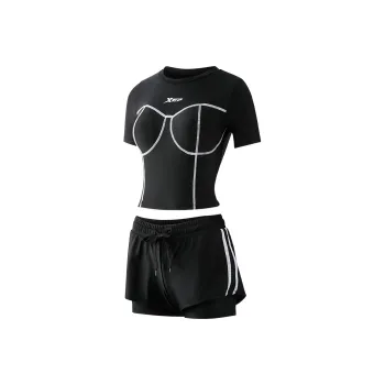 XTEP Two Piece Swimsuits Women's Black