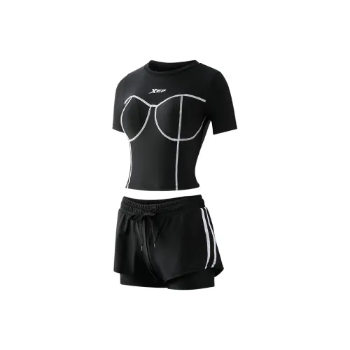 XTEP Two Piece Swimsuits Women's Black