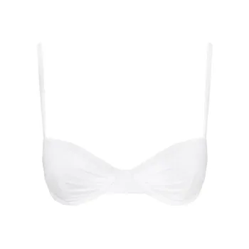 PRINCESS POLLY SADLEY UNDERWIRE SHINE BIKINI TOP Bikini Women's White/White