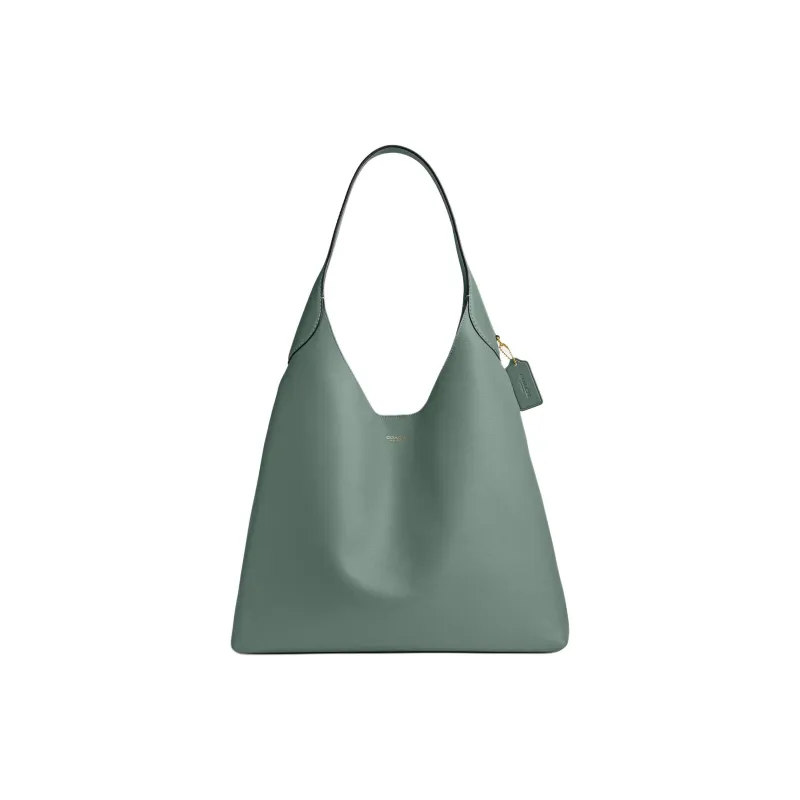 COACH Brooklyn Leather HOBO Shoulder Bag Large Size Women's Sage Green-0