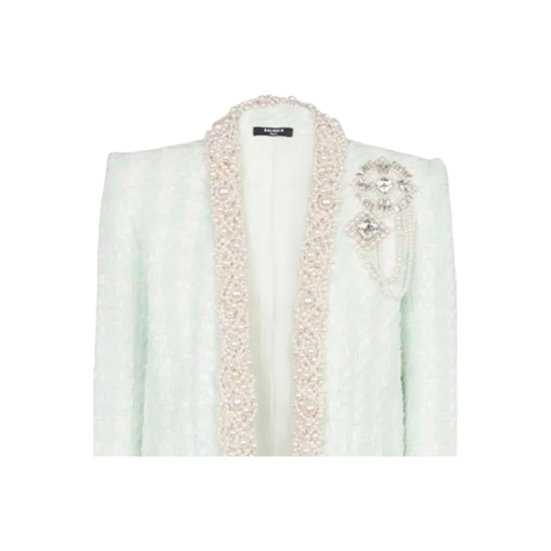 BALMAIN Jackets Women's Green-4